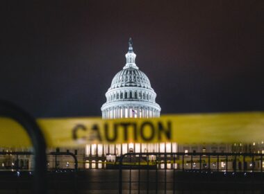 US Capitol with caution tape